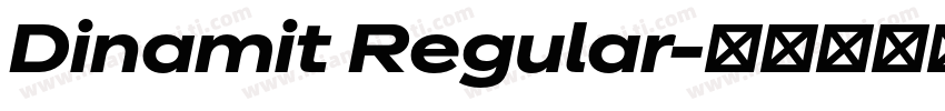 Dinamit Regular字体转换